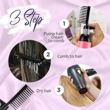 Unisex Comb and Cream Hair Straightener - Effortless Hair Styling for All